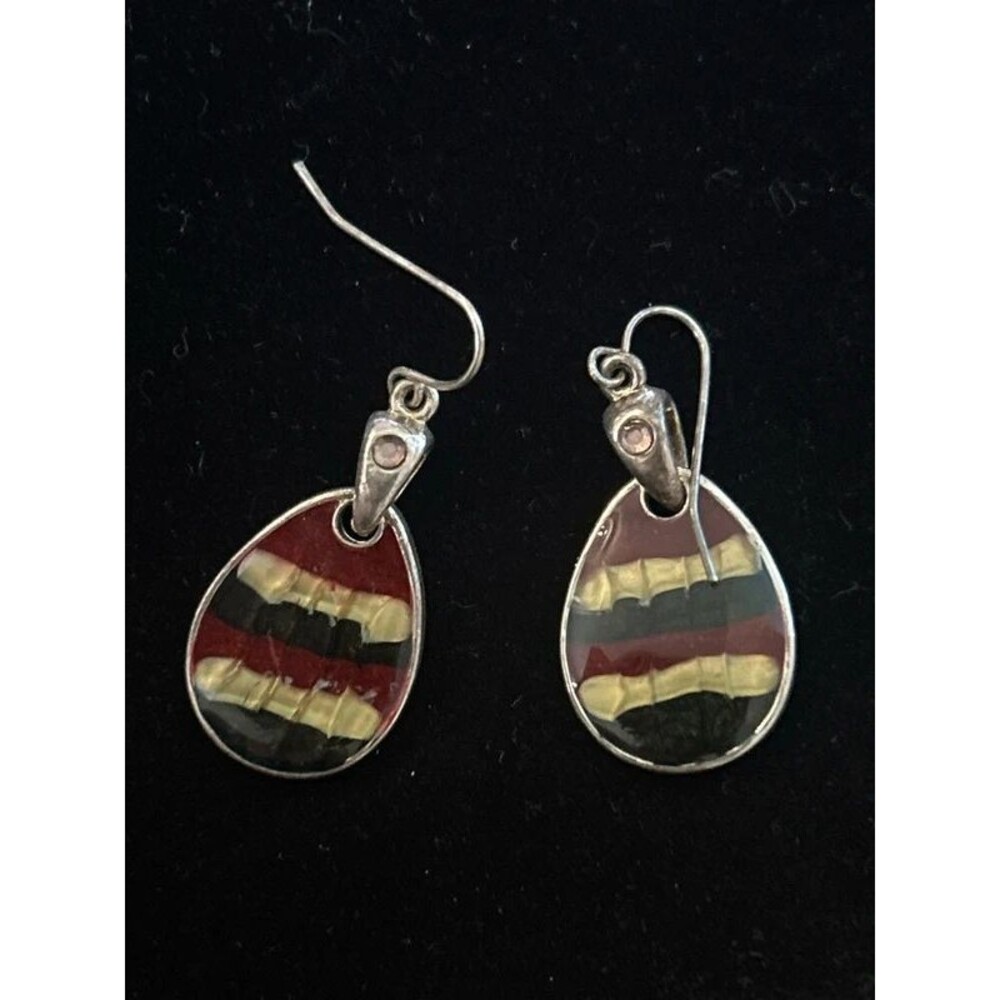 KC Southwestern Multicolor Teardrop Dangle Earrings